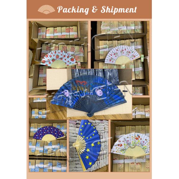 Custom Logo Eco-Friendly Bamboo Folding Hand Fan Business Wedding Gift Promotion Personalized Design Crafted Sustainable Bamboo