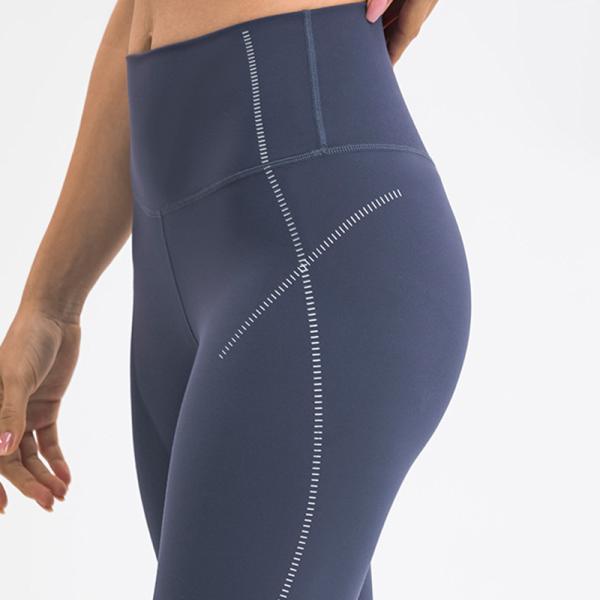 Capri Cycling Nylon Womens High Waisted Workout Leggings With Tummy Control