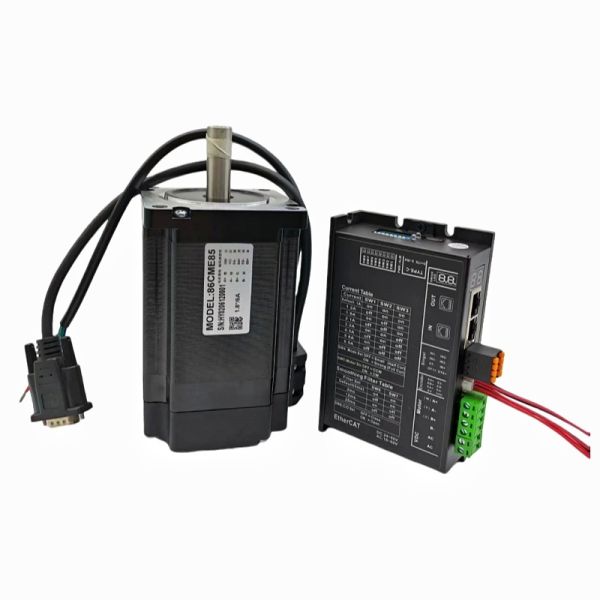 Closed-loop 2 Phase EtherCAT 86CME85 86mm Flange Stepper Motor with 8.5Nm Holding Torque and 1.8° Step Angle