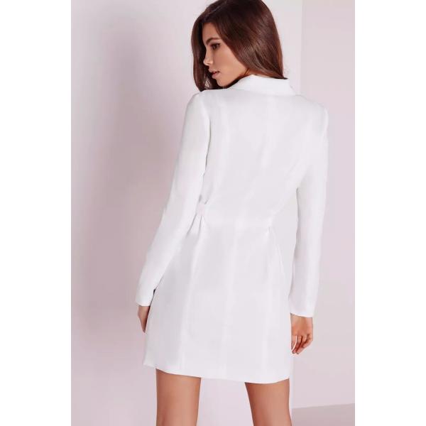 Одежда женщин платья блейзера падения белая