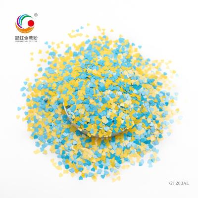 Heart Shaped Solvent Resistance Confetti Chunky Face Glitter Mixed In Bulk