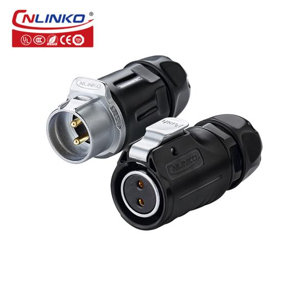 Cnlinko LP20 Series Waterproof Power Connector 2 Pin Auto Connector for Led Light