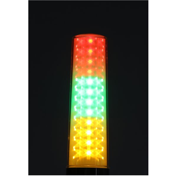 Feu de signalisation à tour à 3 couches 24V multicolore en aluminium, indicateur lumineux à LED clignotantes