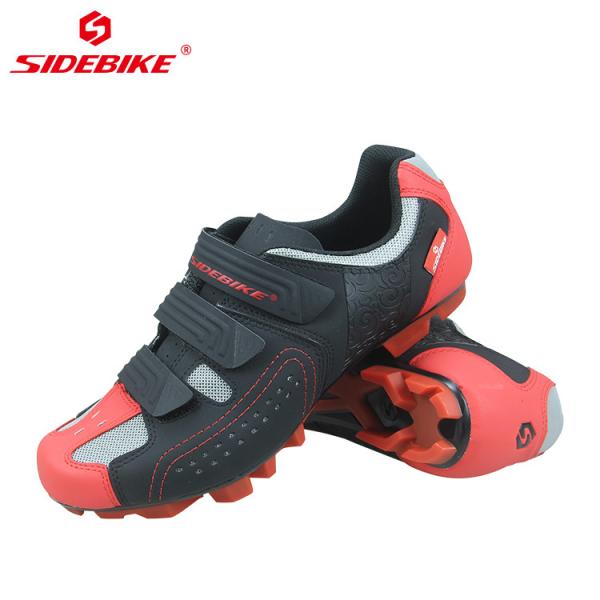 Self Locking Mens SPD Cycling Shoes , Mens Mountain Bike Trainers Dampproof
