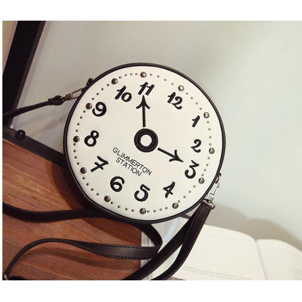 2016 spring and summer new retro minimalist creative personality cute alarm clock Handbags