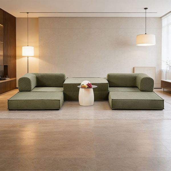 Vacuum Compressed Sofa Bed In Box Modular Sponge Filling Unpacking Friendly Apartment Living Furniture