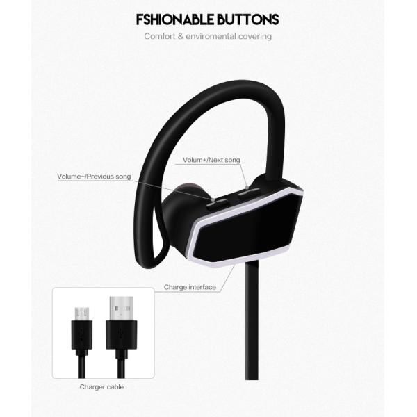 Outdoor CSR 8h IPX7 Sports Bluetooth Earphones Balanced Armature