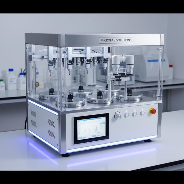 High-Precision 12-Station Automatic Spin Coater for Customizable Semiconductor & Perovskite Film Deposition