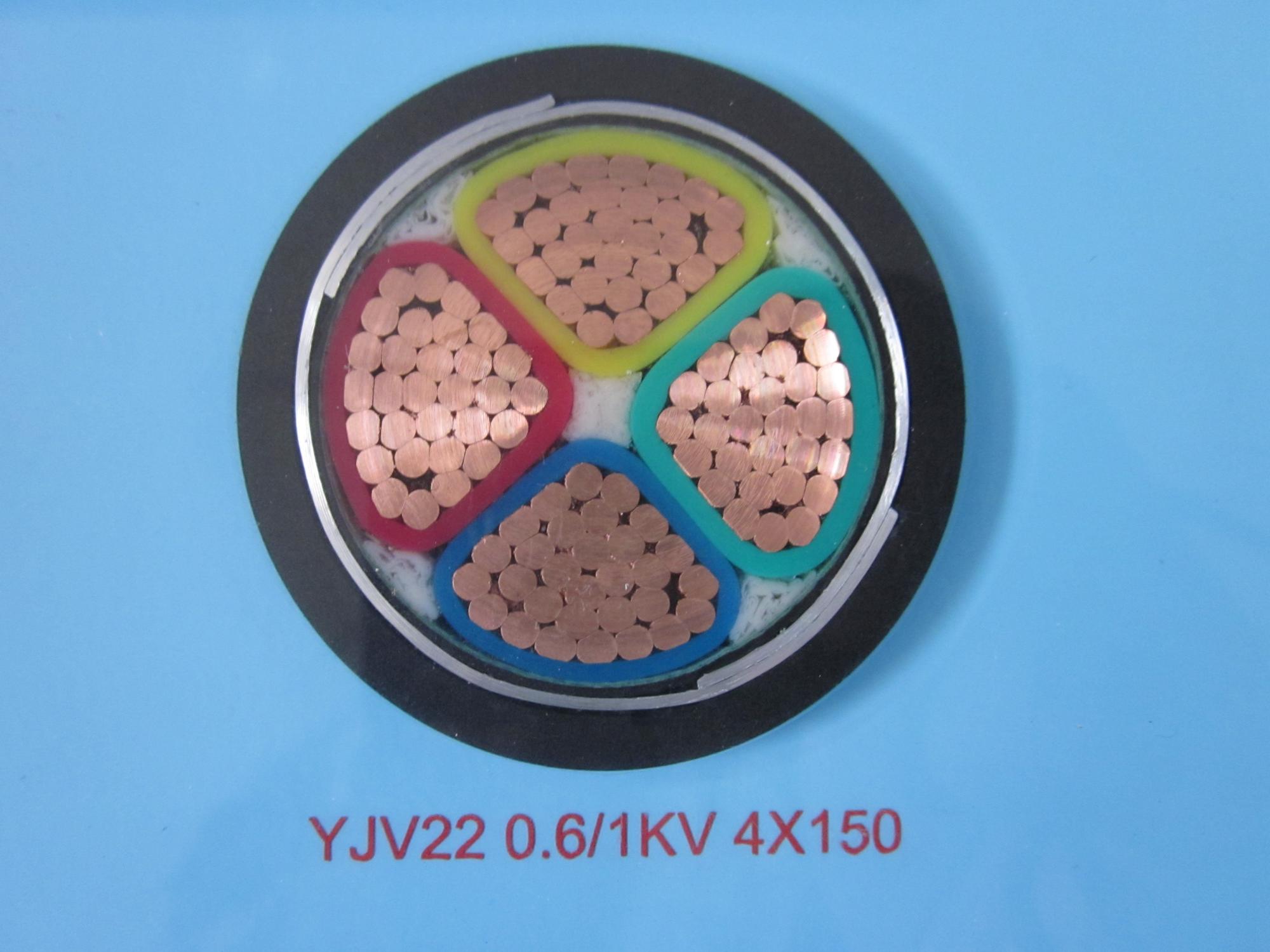 CABLE HFG DE U1000 RVFV/HFG Copper Conductor XLPE Insulated Galvanized Double Steel Tape Armored PVC Jacket 1000V