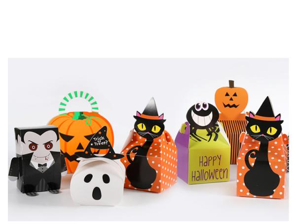 Halloween Children Sweet Bonbon Dark Chocolate Gift Box Truffle Boxes Bulk Packaging