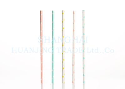 Cake Pops Smoothie Paper Straws Christmas Paper Drinking Straws Customized Pattern