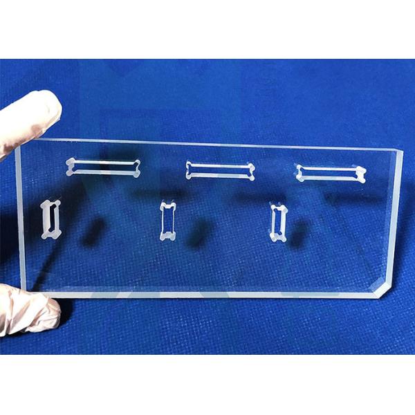 ISO9001 99.99 Purity Uv Clear Fused Silica Plate With Hole