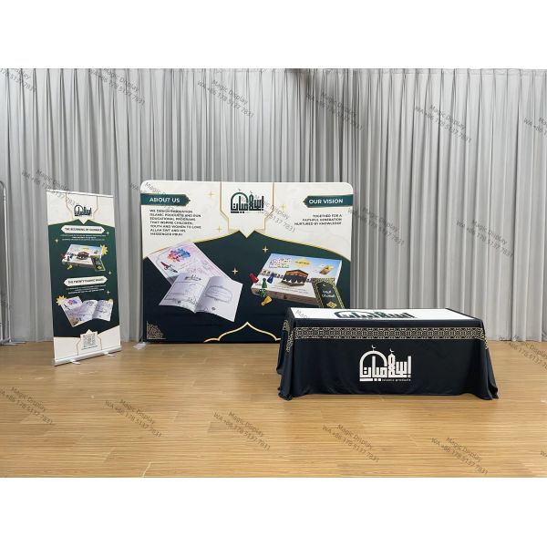 Easy Setup Exhibition Stand Reusable Trade Show Booth 10*10ft Custom Design Event Equipment Exhibition Booth