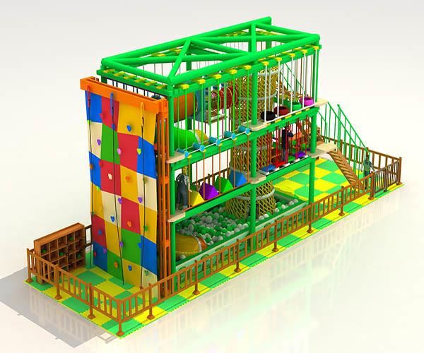 Commercial Adventure Park Ropes Course , Two Level Outdoor Rope Activities