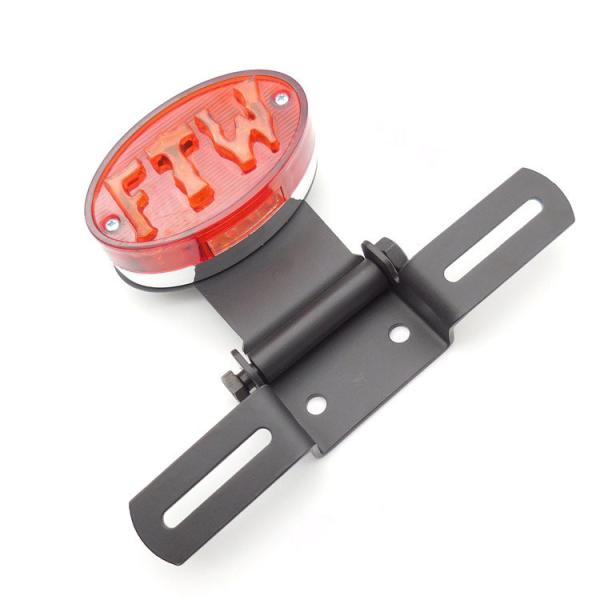 Motorcycle Oval LED Tail Light with Adjustable Braking Bracket and Modified Efficiency