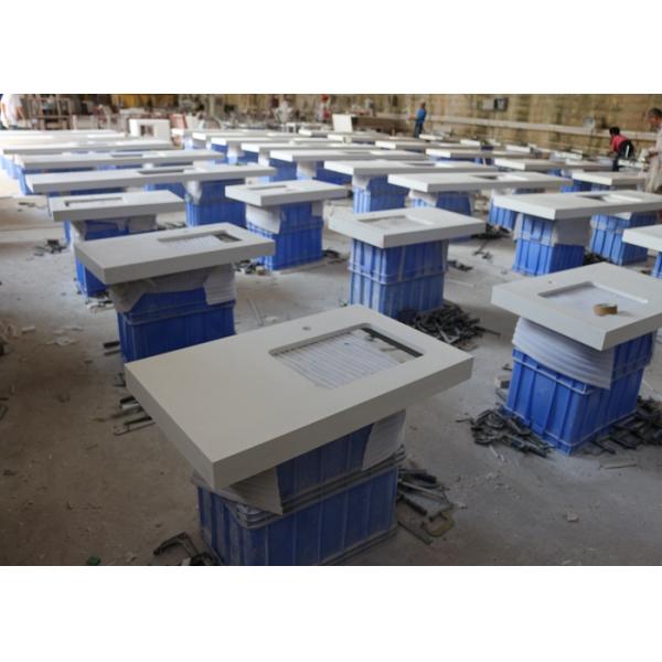 Хигх-денситы раковина ванной комнаты кварца покрывает цвет чистого жемчуга белый кристаллический