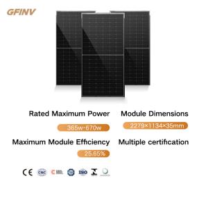ISO Flexible Mounting Photovoltaic Energy Panels 600 Watt Solar Panels