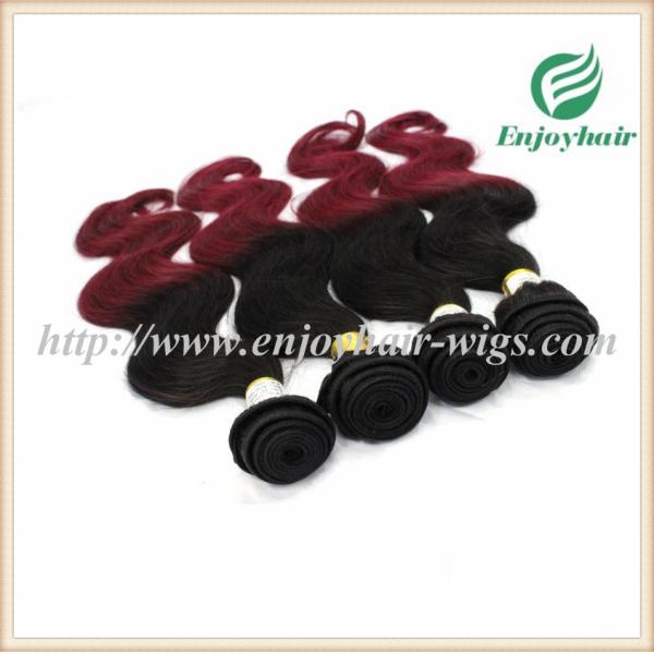 Brazilian virgin  hair weave , natural color/99J# Body wave 10''-26''length hair extension