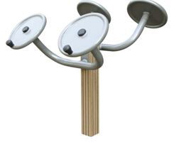 outdoor exercise equipment WPC materials based Elliptical Trainer-LK-T01