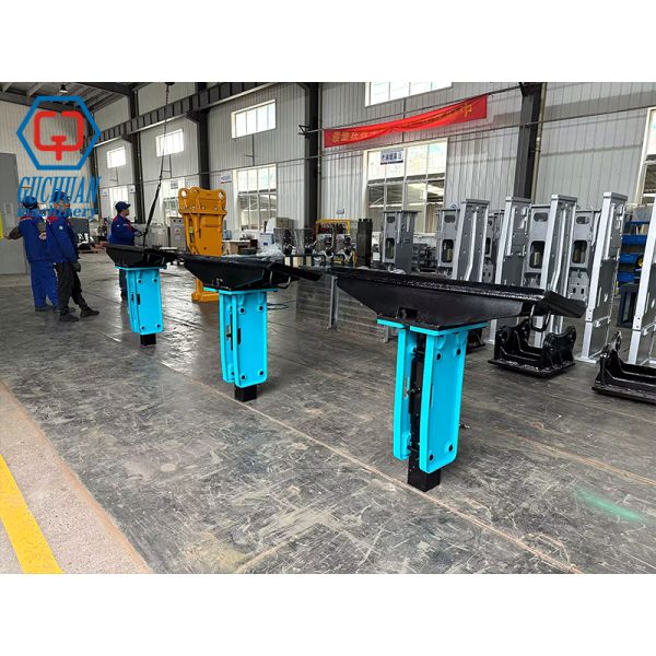 Guchuan SB30/ GCB53V 168Kg Open Type Hydraulic Hammer 53mm Chisel for 2.5-4.5 Ton Skid Steer Loaders