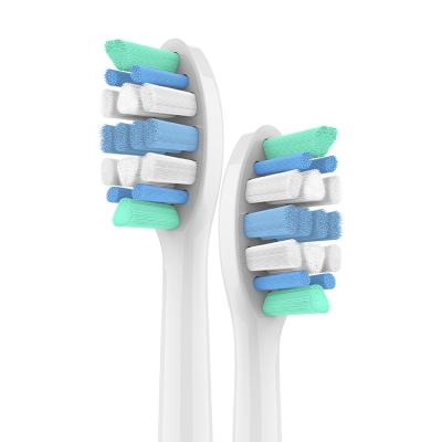 Standard type propre têtes de brosse à dents remplaçables conception courbe spéciale HX9034-P
