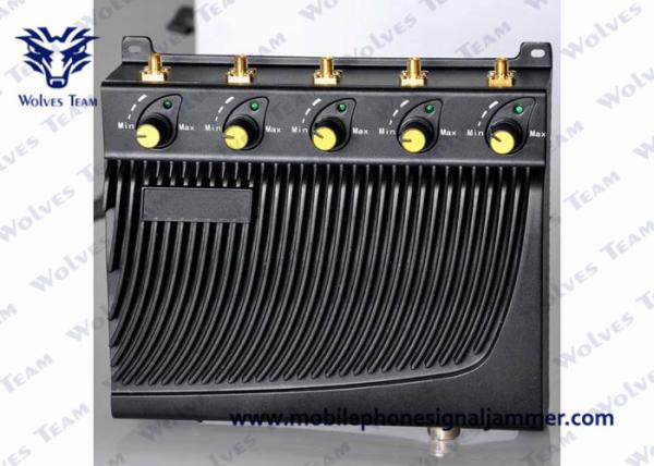 Black Cover Wifi Signal Jammer Easy Carrying Large Jamming Range 40 Meters
