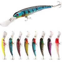 8 Cores 16,50cm/29g 2# Ganchos Big Minnow Lure Perch, Crucian, Tilapia isco de pesca de plástico