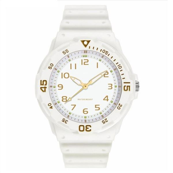 Silicone Band Casual Simple Japan Movement Watch for Men Women