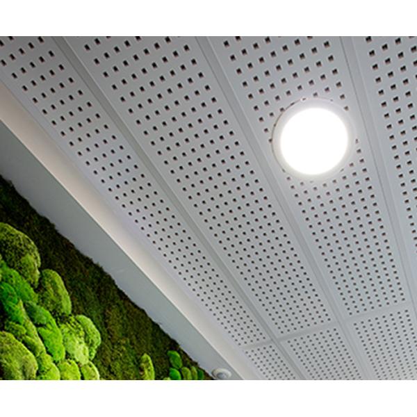 OEM Coffered Aluminium Ceiling Panel Sound Absorbing Lightweight