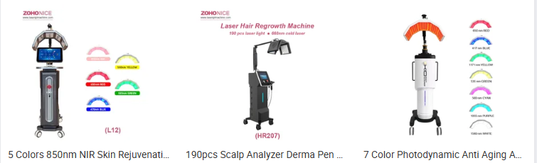 Double PDT 7 Color Skin Rejuvenation Scalp care Pdt Led Light Therapy Machine