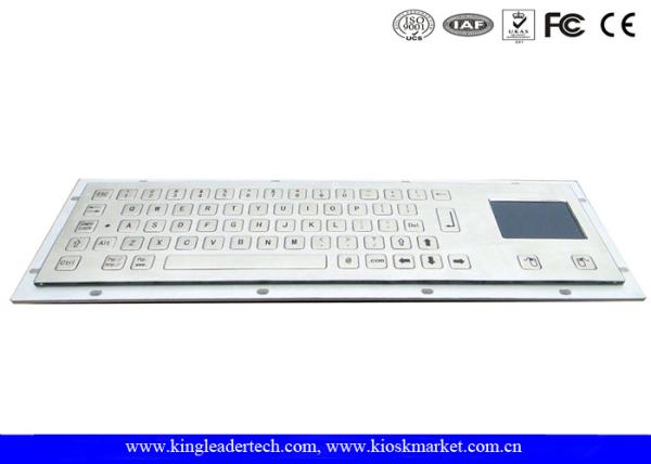 Teclado Vandalproof do quiosque da montagem do painel com nivelado/horizontalmente chaves e Touchpad