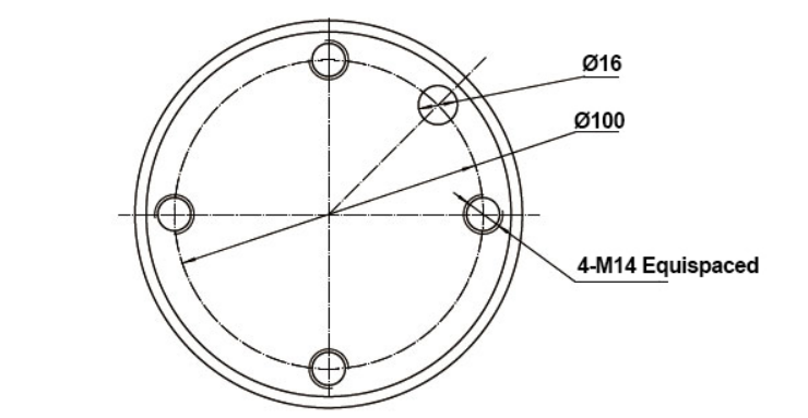 Column Load Cell, Flange Type, 5 ton/10 ton to 30 ton