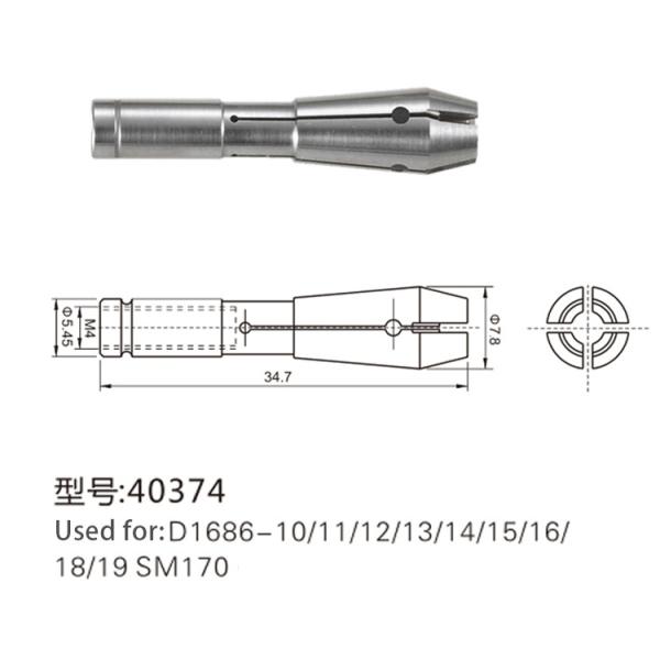 40374 PCB Spindle Collet High Precision For Westwind Spindle Drill Collet