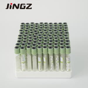 ISO9001 Light Green Cap Blood Sample Collection Tube 13×75mm