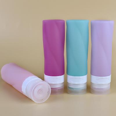 Forme de tresse en silicone, toilettes de voyage, kit de bouteilles réutilisable 90 ml