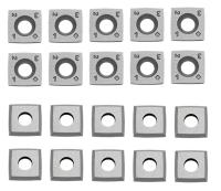 Ferramentas de torneamento de carboidrato de tungstênio de madeira padrão 100% de carboidrato inserir pacote de 10 PCS