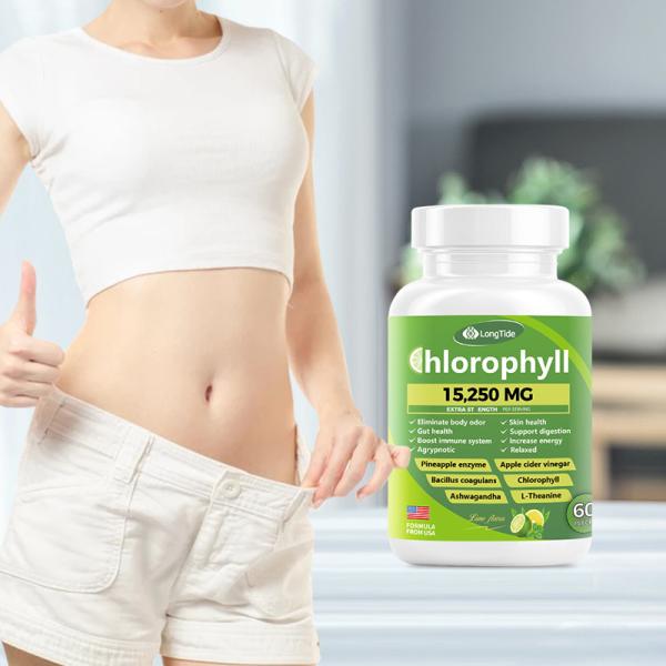 Men's & Women's Health Gummies – Lime Flavor with Chlorophyll, Apple Cider Vinegar, Pineapple Enzyme & Probiotics