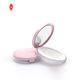 Ultra Thin Luxury Cosmetic Box Mirror Elastic Mesh Refillable Case With Filp Cover