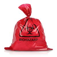 HDPE de LDPE de rebut médical rouge fait sur commande des sacs 65MIC de l'autoclave ISO9001