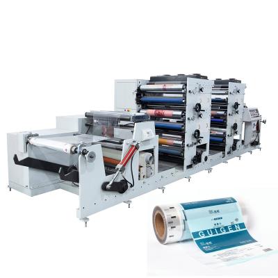 850mm Wide Web Flexo Paper Printing Machine , 380V PVC Label Printing Press