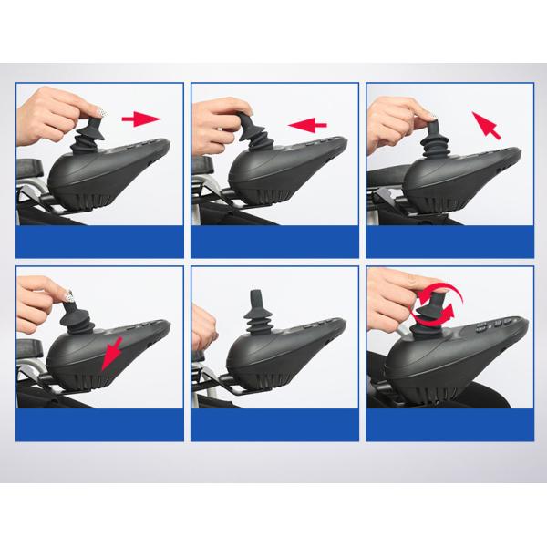 кресло-коляска четырехколесного привода 6km/h 20km, шаг 500W одно складывая электрическую кресло-коляску