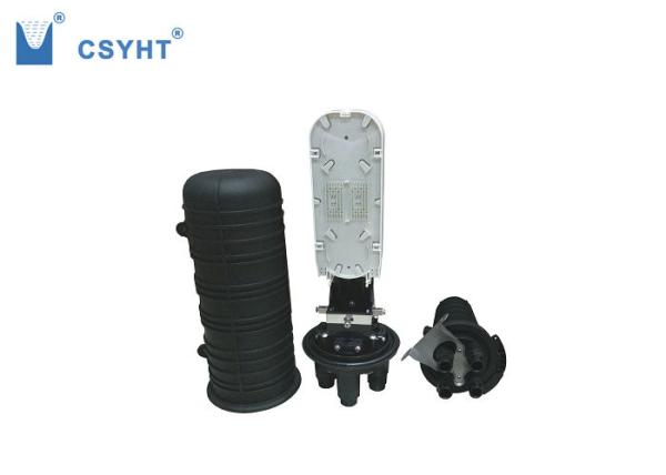 4 Cable Port Fiber Dome Closure Waterproof Mechanical Sealing PP Plastic