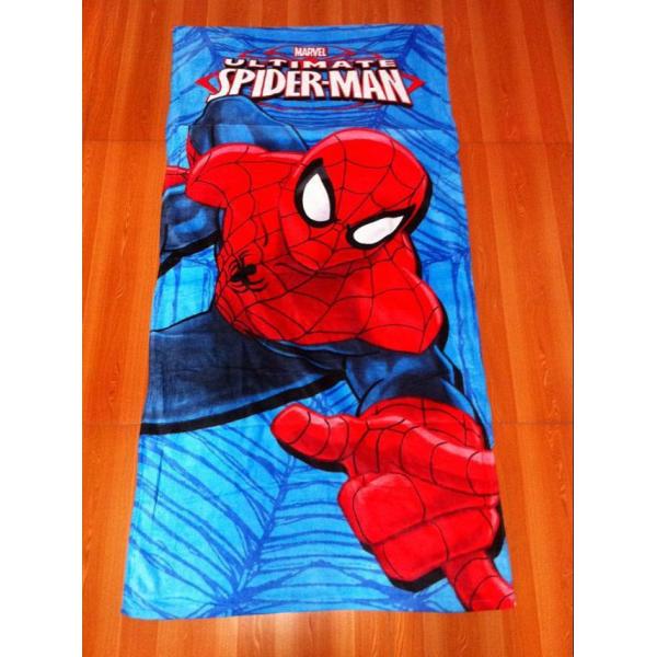 Cheap Kids Microfiber cartoon printed spider-man beach towels