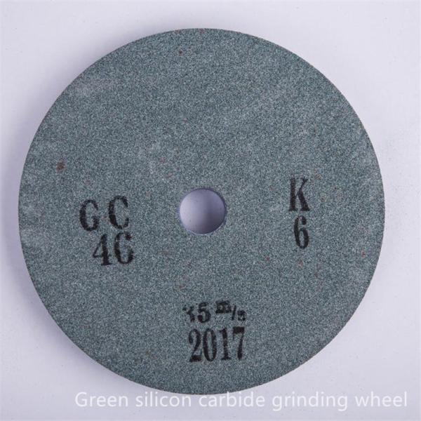 250mm Green Silicon Carbide Bench Grinding Wheels Glass Semiconductors Polishing