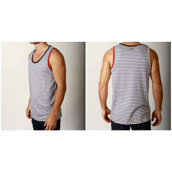 tank top gym Stripe tank top Casual Wholesale Singlets for Men