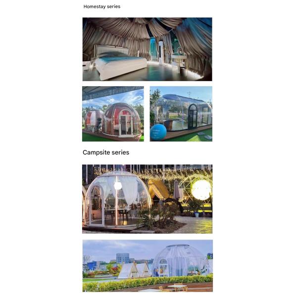 Unforgettable Outdoor Experience Transparent PC Hotel Room at Scenic Area Homestay