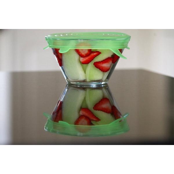 Fresh Keeping Silicone Kitchenware Products , Reusable Stretch Silicone Lid Covers