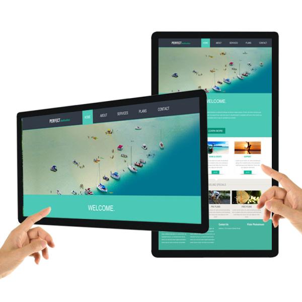 55 inch wall mounted windows system 4K FHD touch screen lcd advertising player TV advertising light boxes