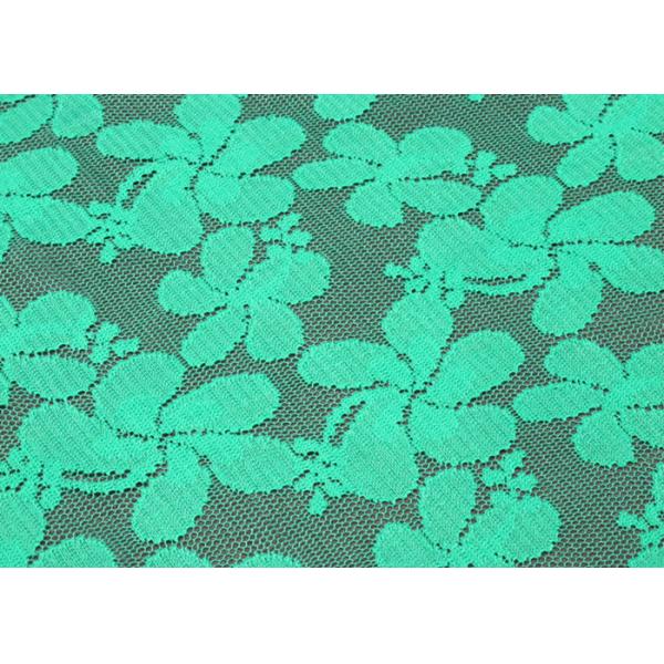 Eco-Friendly Green Polyester Lace Fabric with 150cm Width CY-CT8556