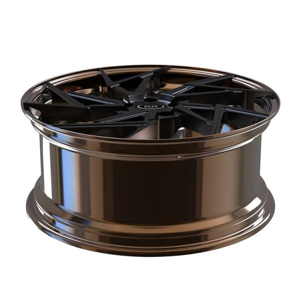 Bronze Black Disc 2 Piece Forged Wheels Staggered 19 21 Inch Fit To Lamborghini